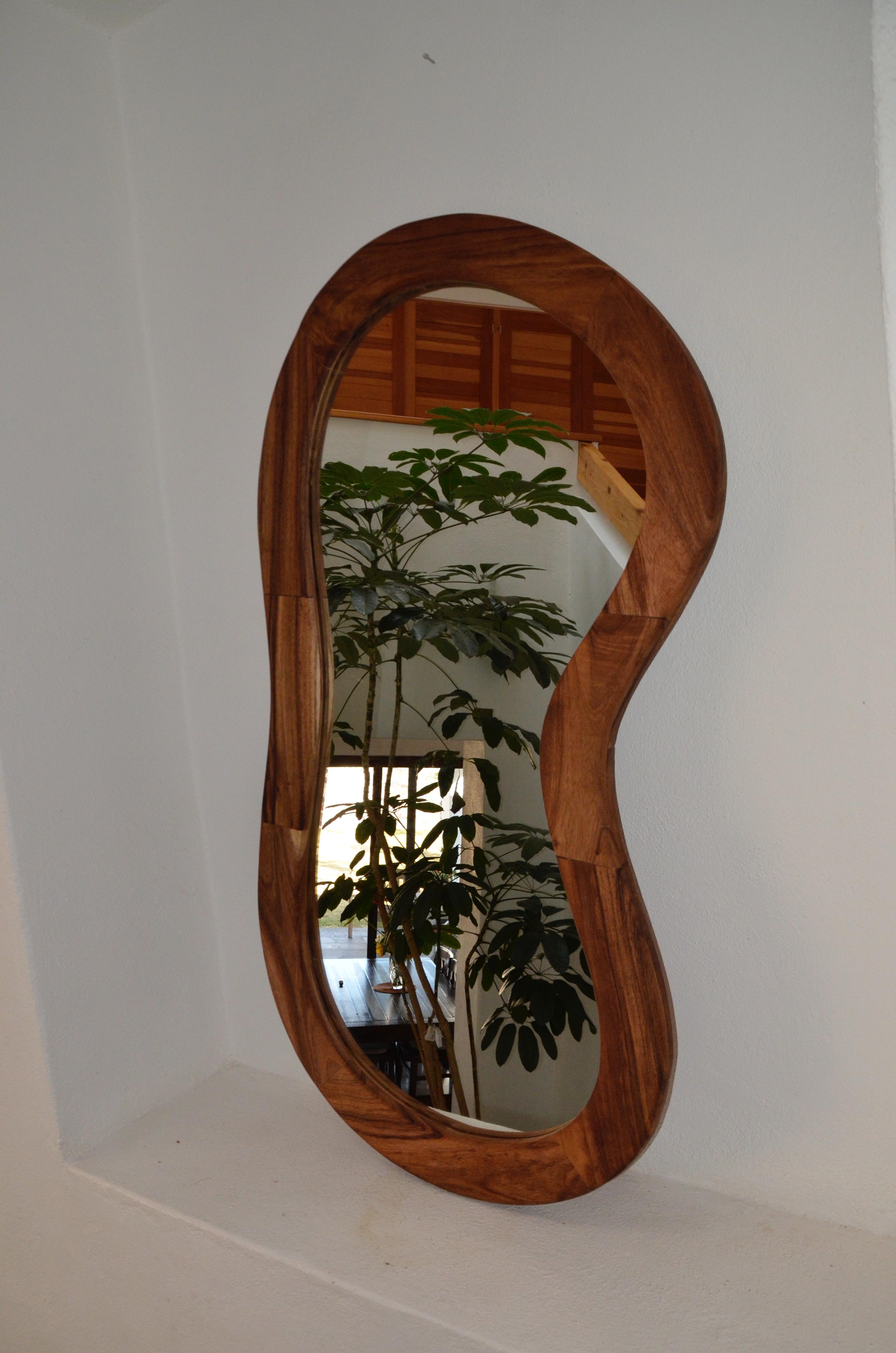 Espejo Amorfo 180×80 de Parota y Maple — thumbnail 2