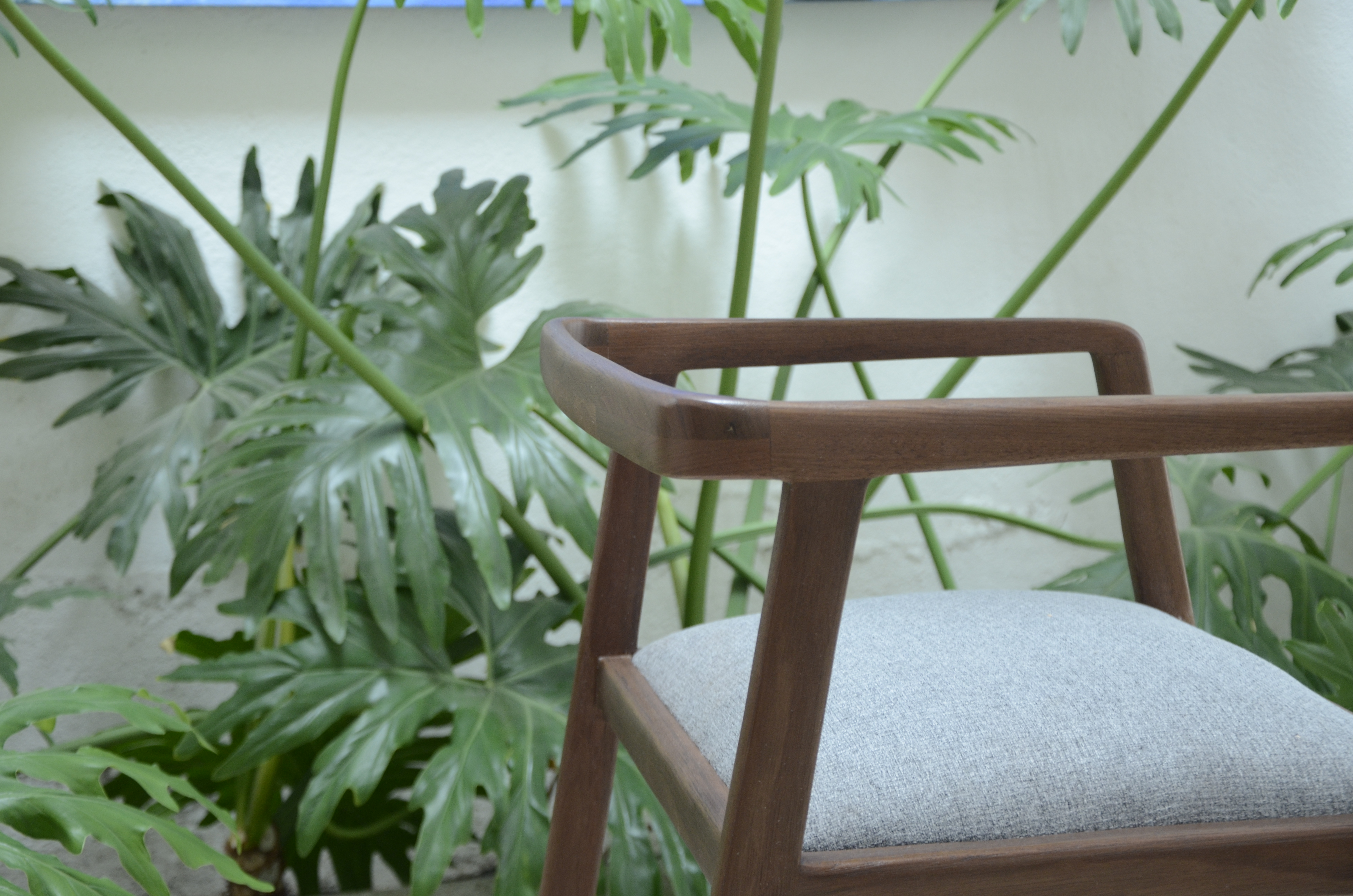 Silla Nucis 1 de Nogal Tapizada — thumbnail 2